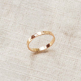 Bold Hammered Ring