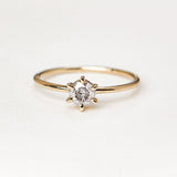 Solitary Diamond Ring - 0.35ct Salt & Pepper Diamond