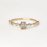 Aurora Diamond Ring - 0.51ct Salt & Pepper Diamonds