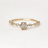 Aurora Diamond Ring - 0,51ct Salt & Pepper Diamonds