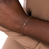 Twinkle Diamond Bracelet - 0.1ct Salt & Pepper Diamond