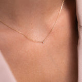Stardust Diamond Necklace - 0,02ct Salt & Pepper Diamond