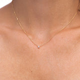 Twinkle Diamond Necklace - 0.1ct Salt & Pepper Diamond