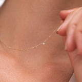 Stardust Diamond Necklace - 0,02ct Salt & Pepper Diamond