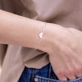 Heart Bracelet - Beige