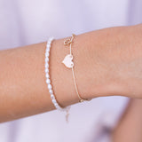 Heart Bracelet - Beige