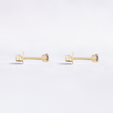 Twinkle Diamond Studs - 0.1ct Salt & Pepper Diamonds