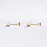 Twinkle Diamond Studs - 0,1ct Salt & Pepper Diamonds