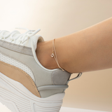 Makaro Mini Anklet - beige