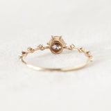 Aurora Diamond Ring - 0.51ct Salt & Pepper Diamonds