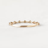 Floating Diamonds Ring - 0.18ct Salt & Pepper Diamonds