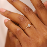 Solitary Diamond Ring - 0.35ct Salt & Pepper Diamond