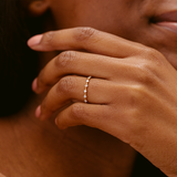 Floating Diamonds Ring - 0.18ct Salt & Pepper Diamonds