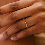 Floating Diamonds Ring - 0.18ct Salt & Pepper Diamonds