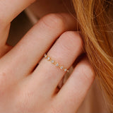 Floating Diamonds Ring - 0.18ct Salt & Pepper Diamonds