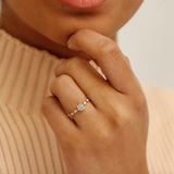 Aurora Diamond Ring - 0.51ct Salt & Pepper Diamonds