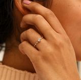 Aurora Diamond Ring - 0.51ct Salt & Pepper Diamonds