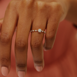 Aurora Diamond Ring - 0.51ct Salt & Pepper Diamonds