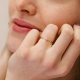 Twinkle Diamond Ring - 0.1ct Salt & Pepper Diamond