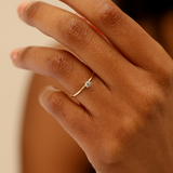 Twinkle Diamond Ring - 0.1ct Salt & Pepper Diamond