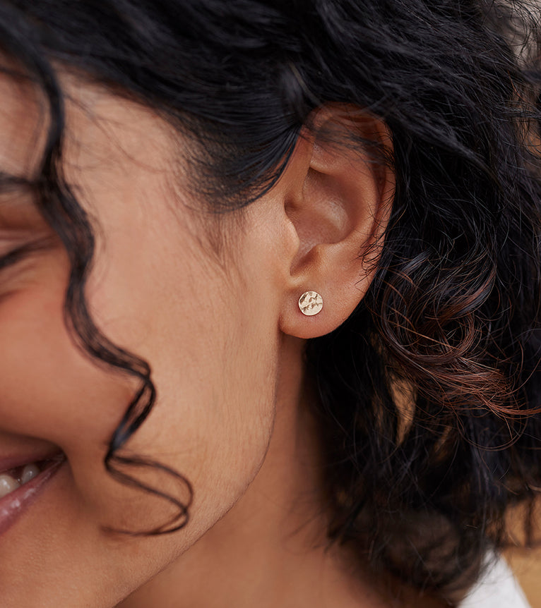 Hammered Coin Studs