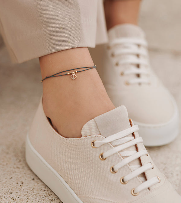 Makaro Mini Anklet - grey