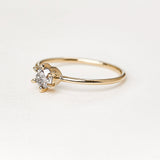 Solitary Diamond Ring - 0.35ct Salt & Pepper Diamond