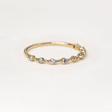 Floating Diamonds Ring - 0.18ct Salt & Pepper Diamonds