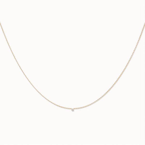 Stardust Diamond Necklace - 0,02ct Salt & Pepper Diamond