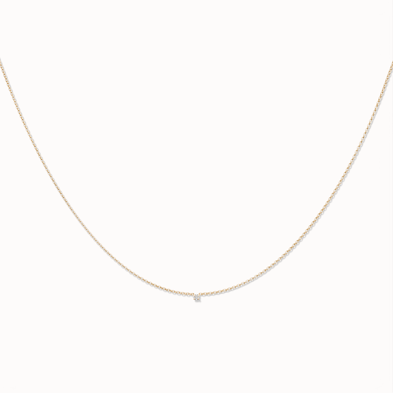 Stardust Diamond Necklace - 0,02ct Salt & Pepper Diamond