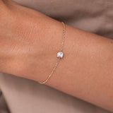 Solitary Diamond Bracelet - 0.35ct Salt & Pepper Diamond