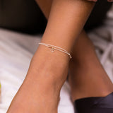 Makaro Mini Anklet - beige