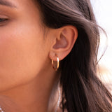 Bold Hammered Hoops