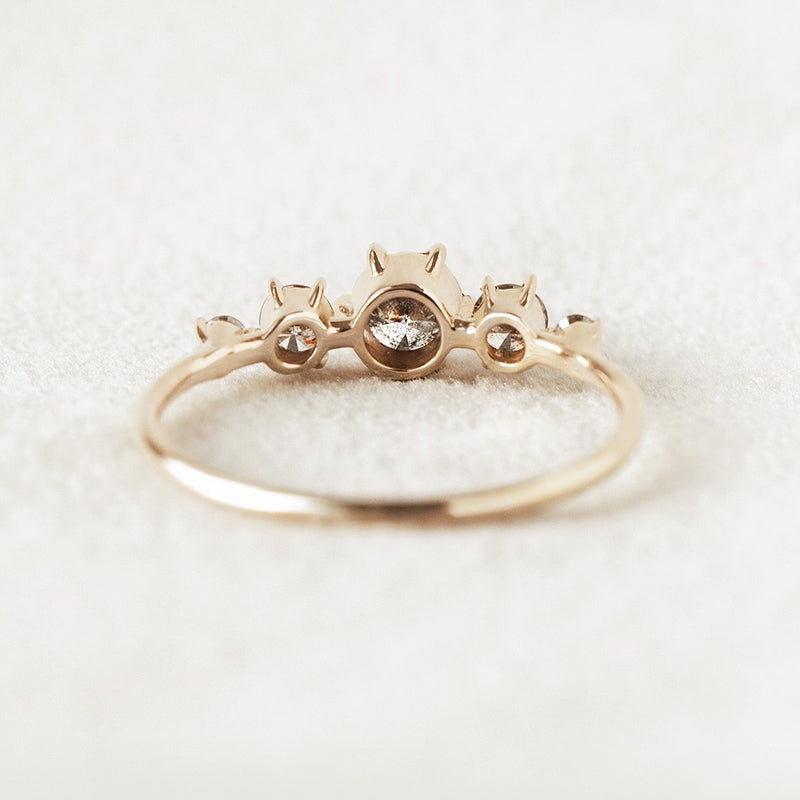 Stargaze Diamond Ring - 0.59ct Salt & Pepper Diamonds
